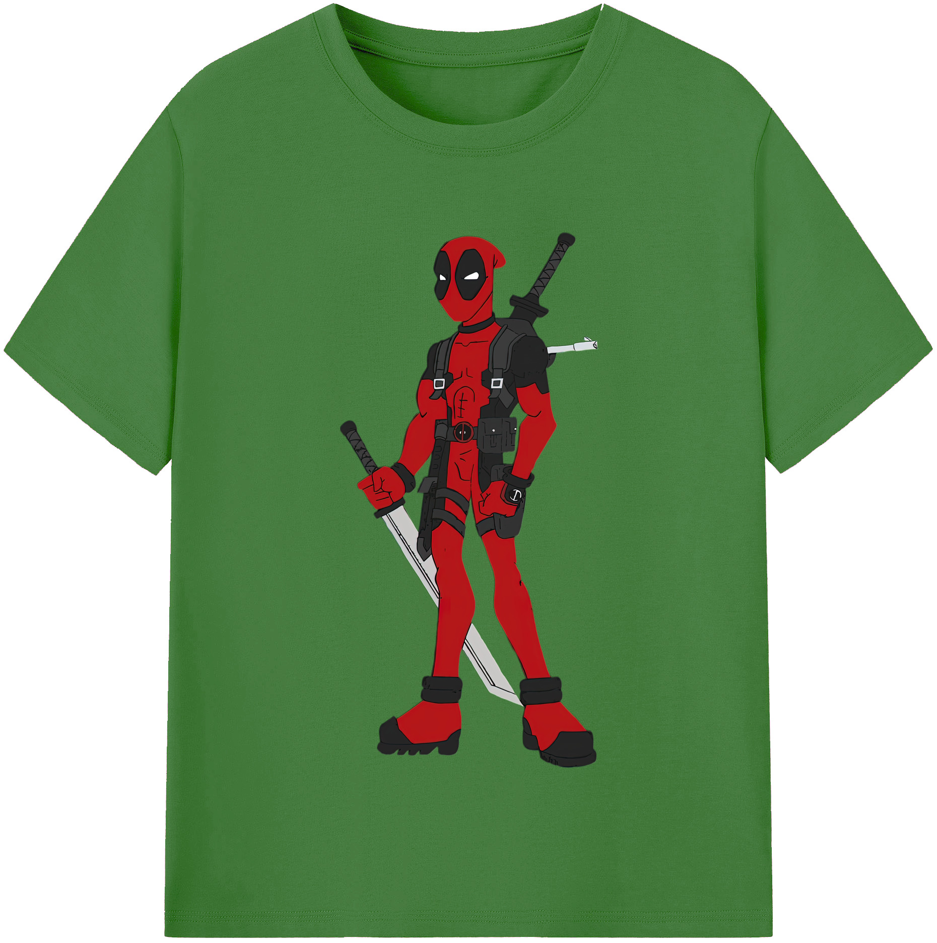 （画像用） Deadpool デッドプール レディースカジュアルプリントTシャツ（綿100％）
